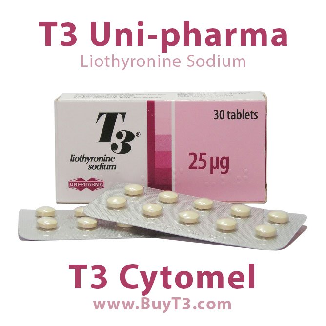 T3 Cytomel Liothyronine Sodium Uni-pharma greece buyt3.com